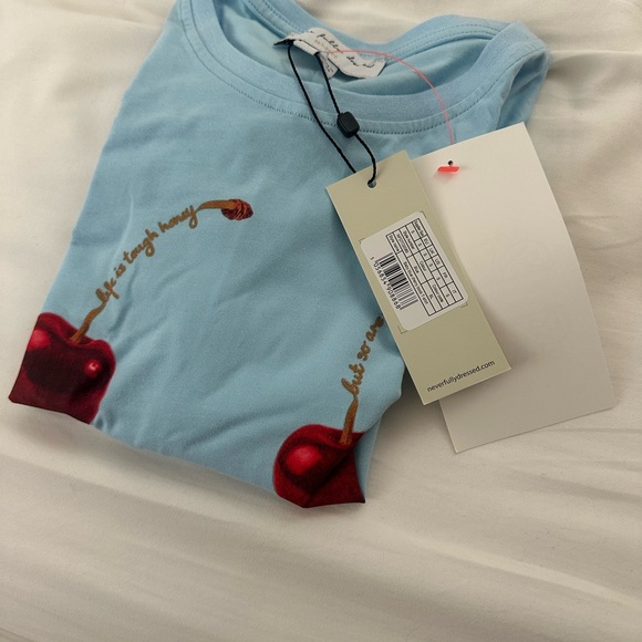 Brand new neverfullydressed Blue Cherry t-shirt - Picture 3 of 6